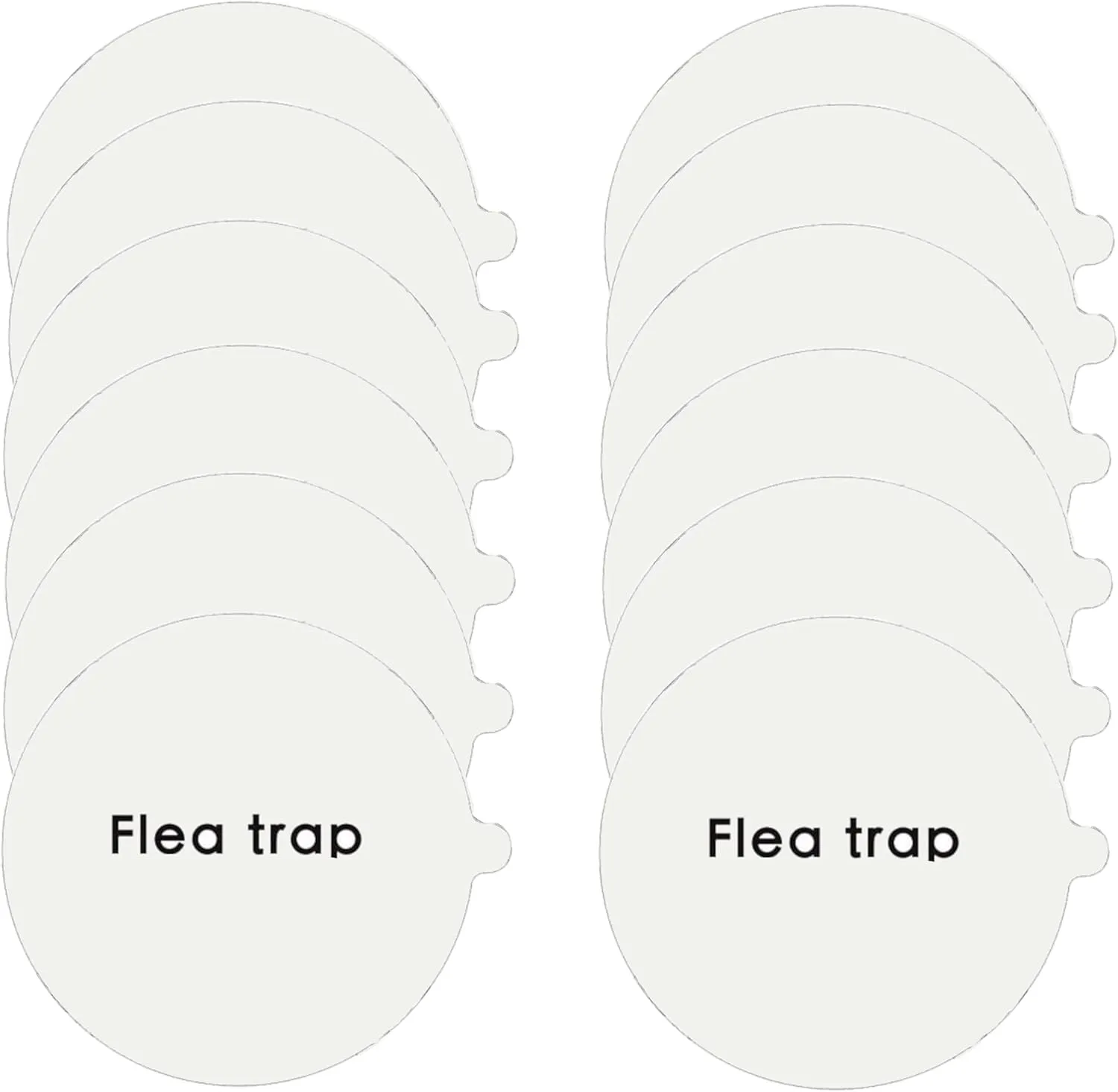12 Pack - Flea Trap Refill Disc  Fits Victor, bugMD, Aspect and Other Flea Dome Traps - Replacement Sticky Glue Pads  Bugs, Fleas, Flies, Mosquitos