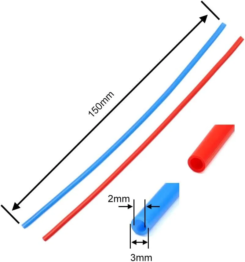 12Pcs Plastic Protection Antenna Tube with Caps for RC Cars FPV Drone Receiver Antenna Frsky XM  X4R X4RSB
