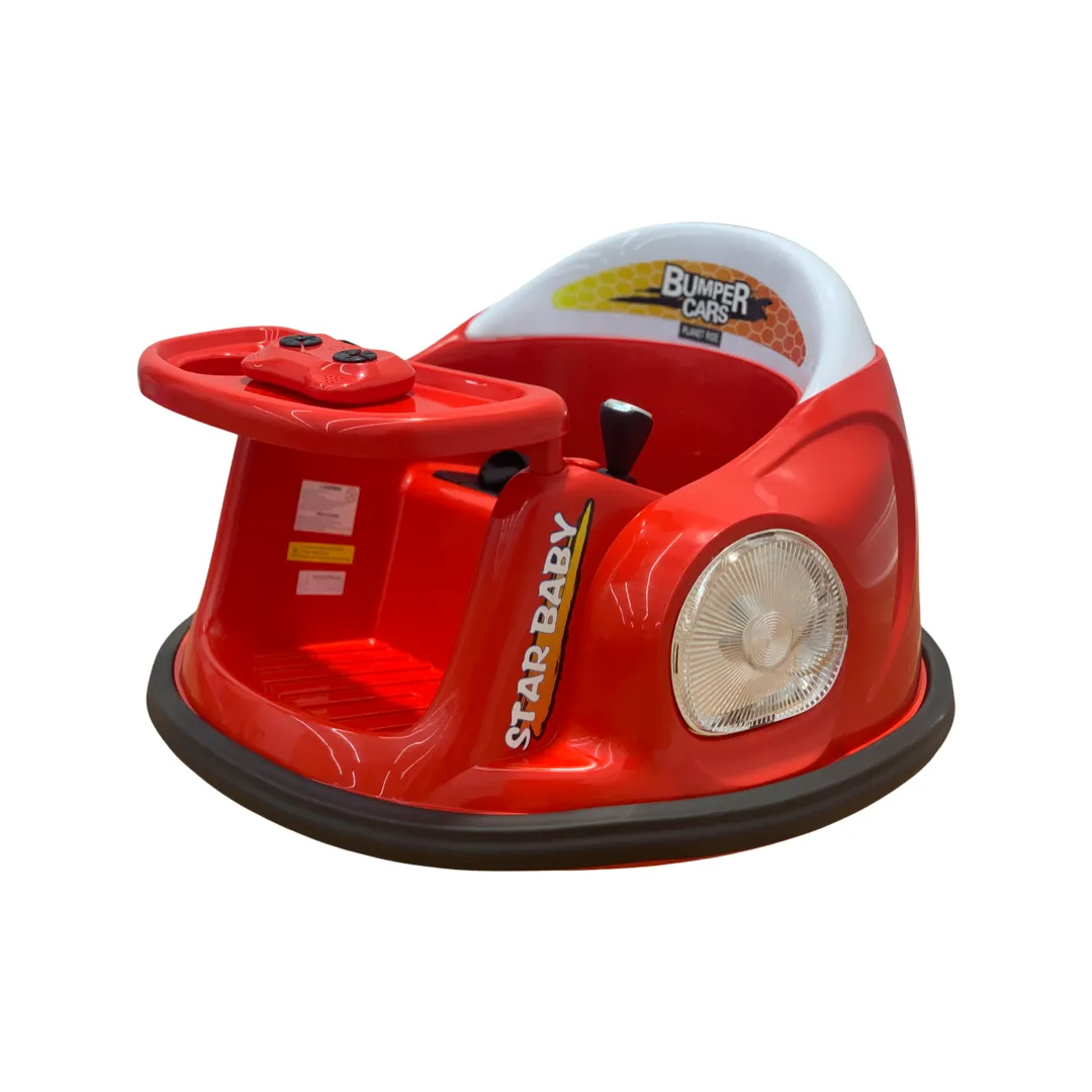 12V Bumper Cars with Parental Remote for Toddlers
