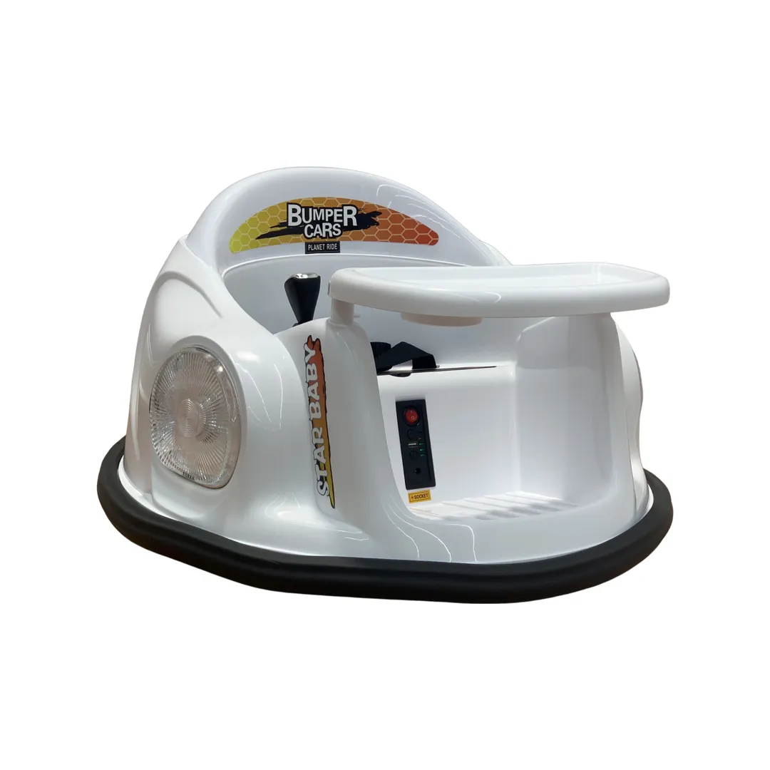 12V Bumper Cars with Parental Remote for Toddlers
