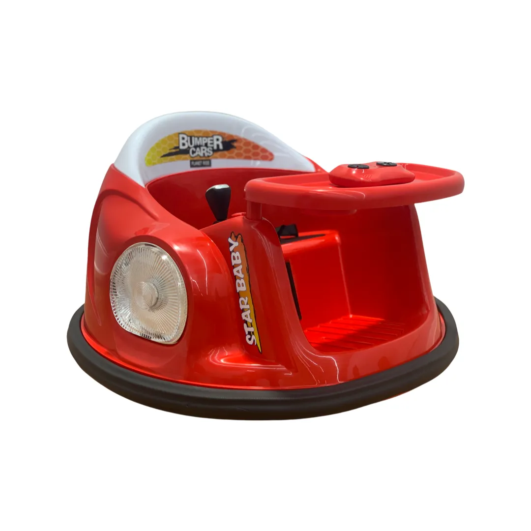 12V Bumper Cars with Parental Remote for Toddlers