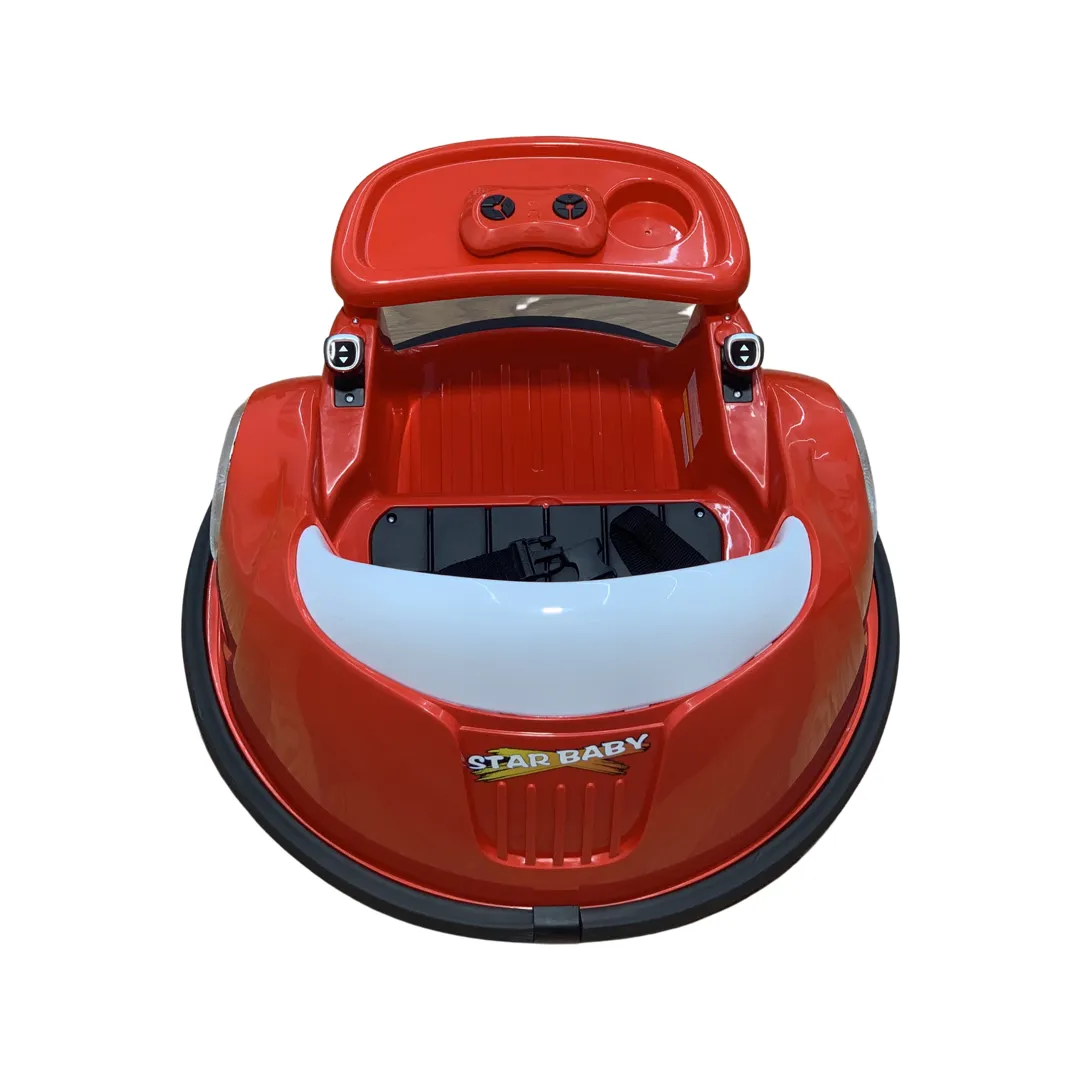 12V Bumper Cars with Parental Remote for Toddlers