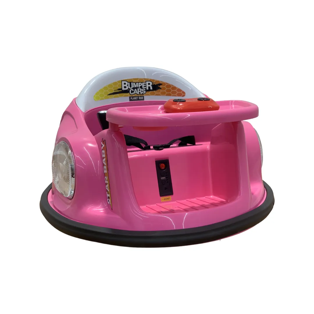 12V Bumper Cars with Parental Remote for Toddlers
