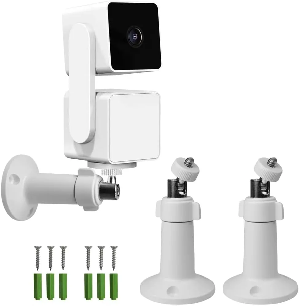 2 Pack Wyze Cam Mount - Pan V3 & V3, Outdoor, 360 Swivel (2PCS)