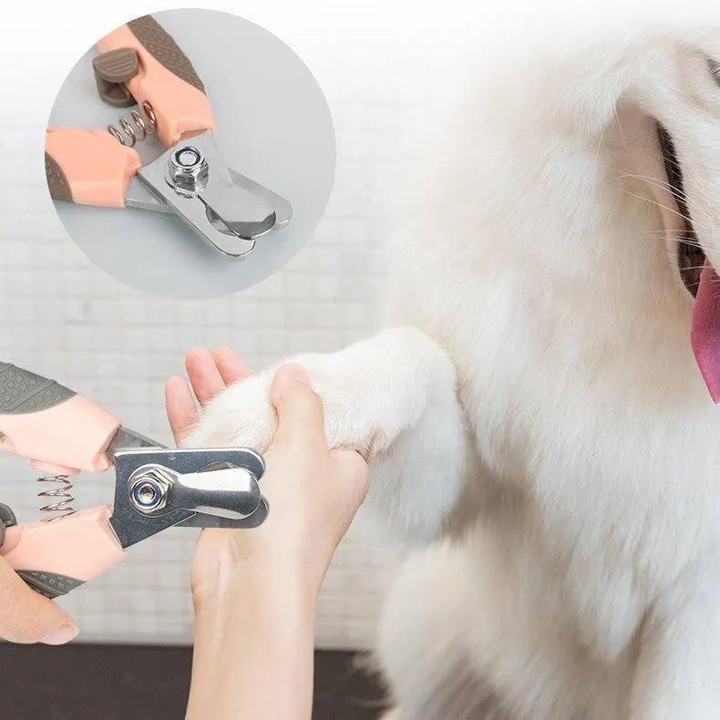 2 PCS Pet Nail Clippers Trimmer with Safety Guard to Avoid Over Cutting Nails