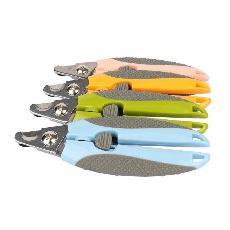 2 PCS Pet Nail Clippers Trimmer with Safety Guard to Avoid Over Cutting Nails
