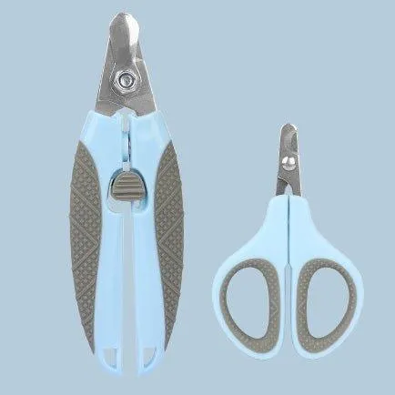 2 PCS Pet Nail Clippers Trimmer with Safety Guard to Avoid Over Cutting Nails