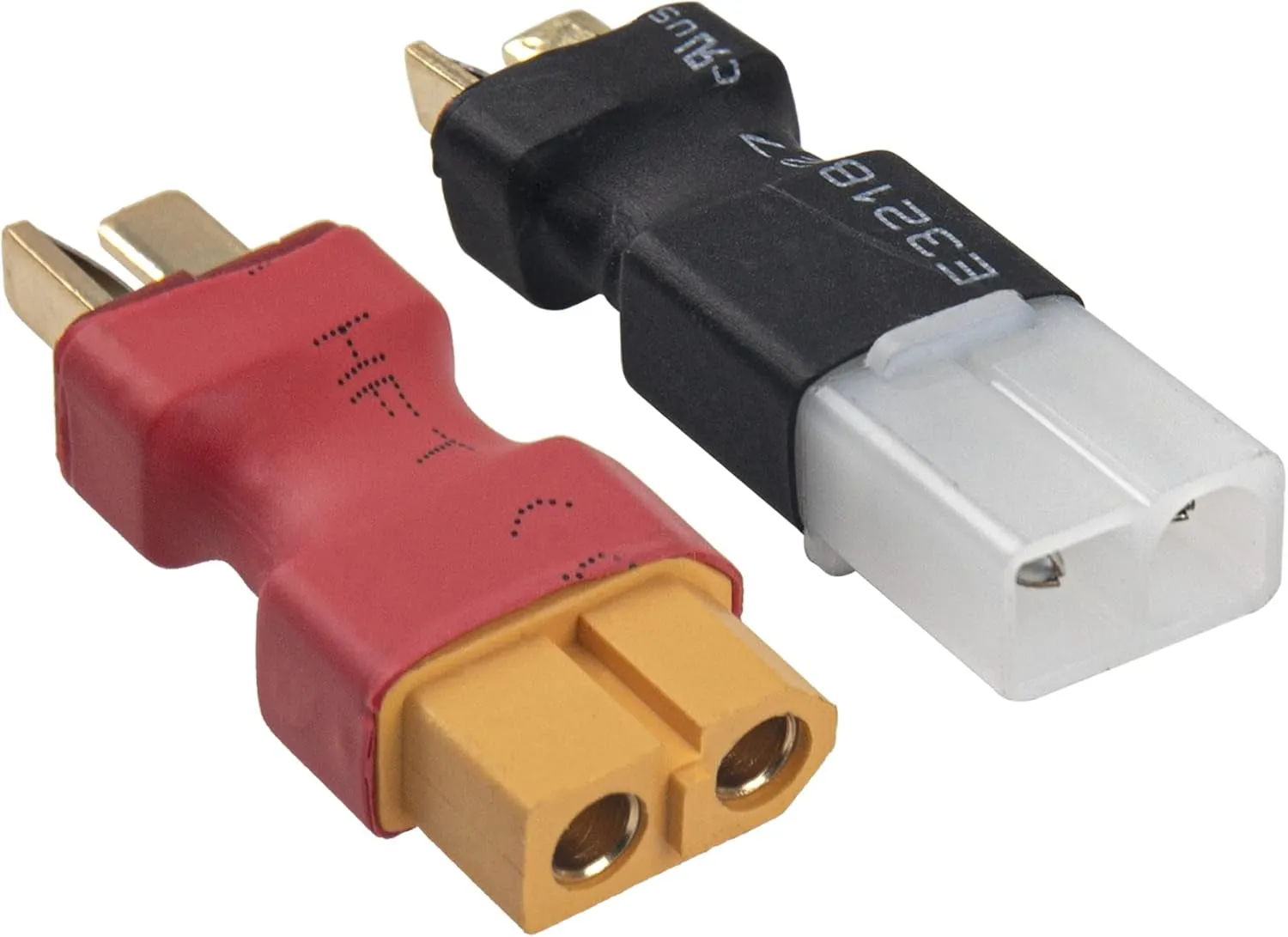 3 in 1 Deans T Female Plug to JR Female JST Female Igniter Charger Adapter & Female Tamiya-Style to T Plug Male Adapter, Female XT60 to T Plug Male Connector for RC Glow Igniter Ignition Receiver