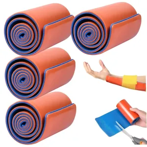 4Pcs First Aid Splint, 4.3x18.1" Emergency Medical Combat Splint, Built-in Aluminum Plate, for Medical, Sports, Home, First Aid