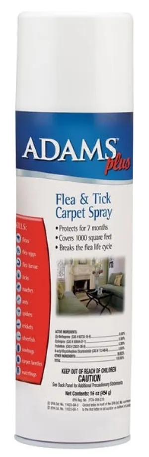 Adams Plus Flea & Tick Carpet Spray, 16 oz spray