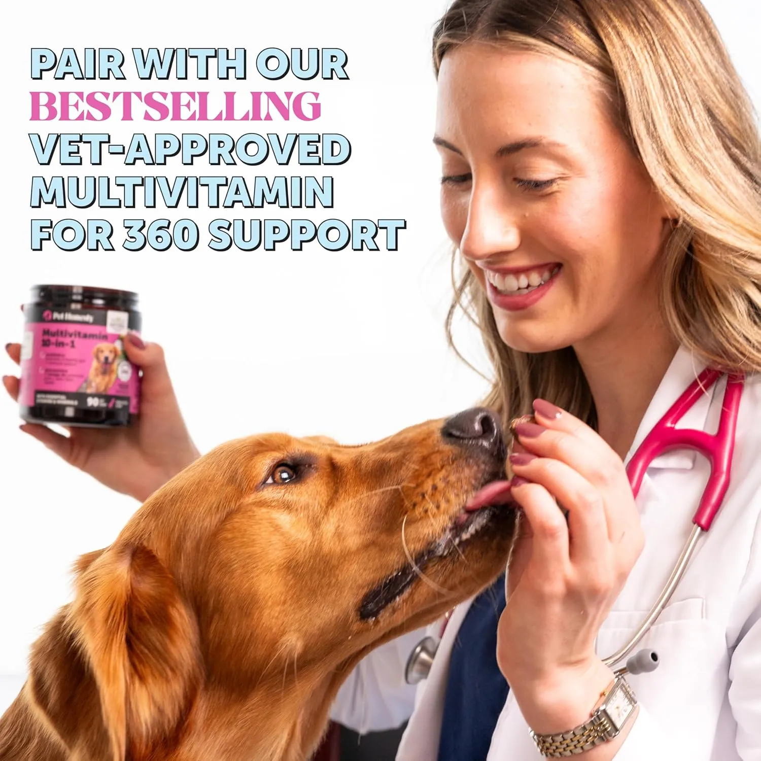 Allergy Support Fresh - Dental Sticks for Dogs - Dental Dog Chews - Immune Health   Allergy Support for Dogs - Freshen Dog Breath, Reduce Plaque   Tartar - 30 Sticks