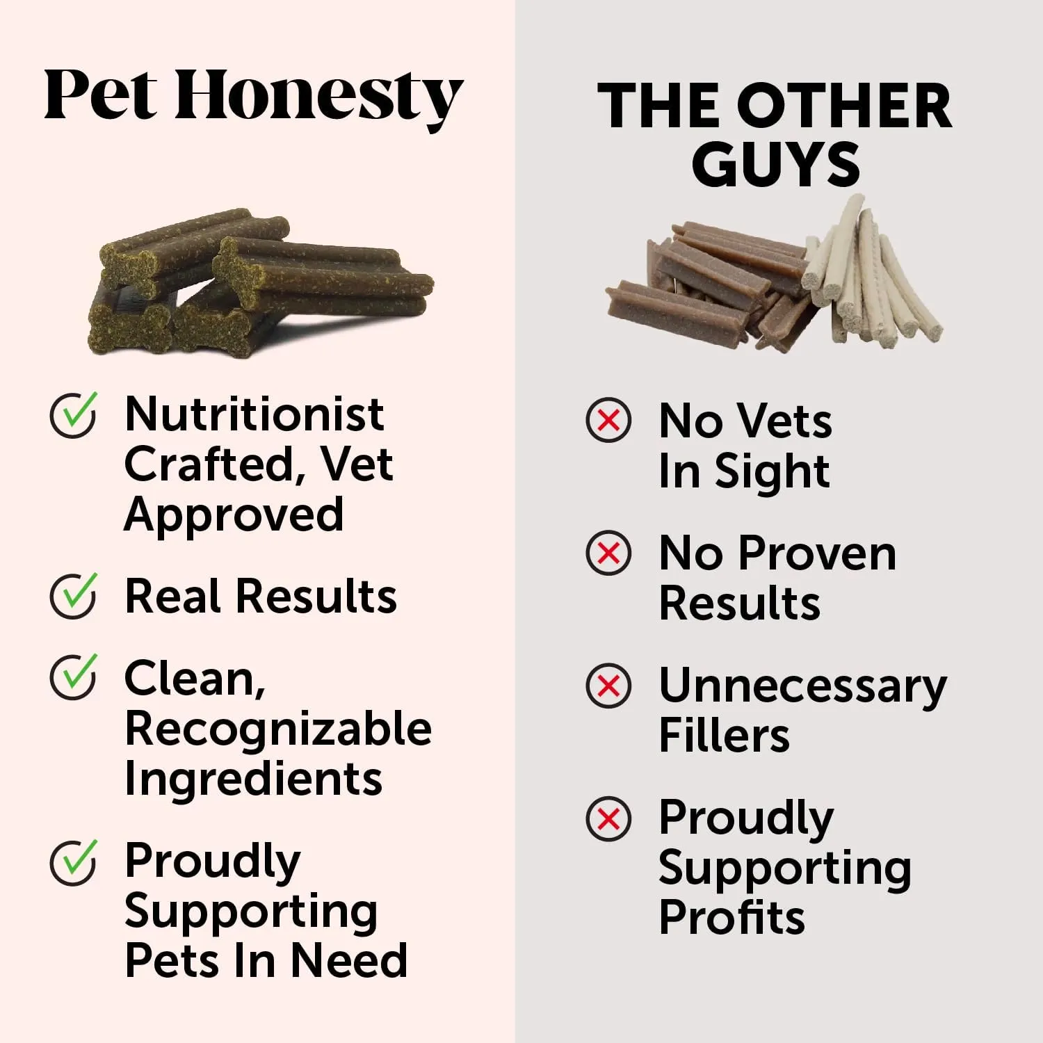 Allergy Support Fresh - Dental Sticks for Dogs - Dental Dog Chews - Immune Health   Allergy Support for Dogs - Freshen Dog Breath, Reduce Plaque   Tartar - 30 Sticks