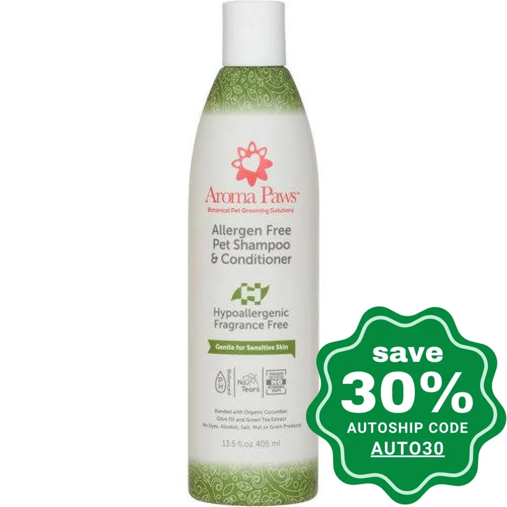 Aroma Paws - Pet Shampoo & Conditioner - Allergen Free Gentle - 13.5OZ