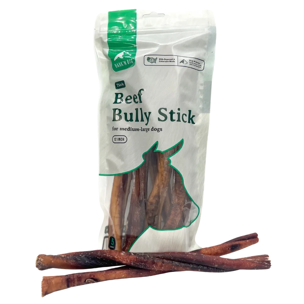 Beef Bully Stick Thick 12in - 5ct