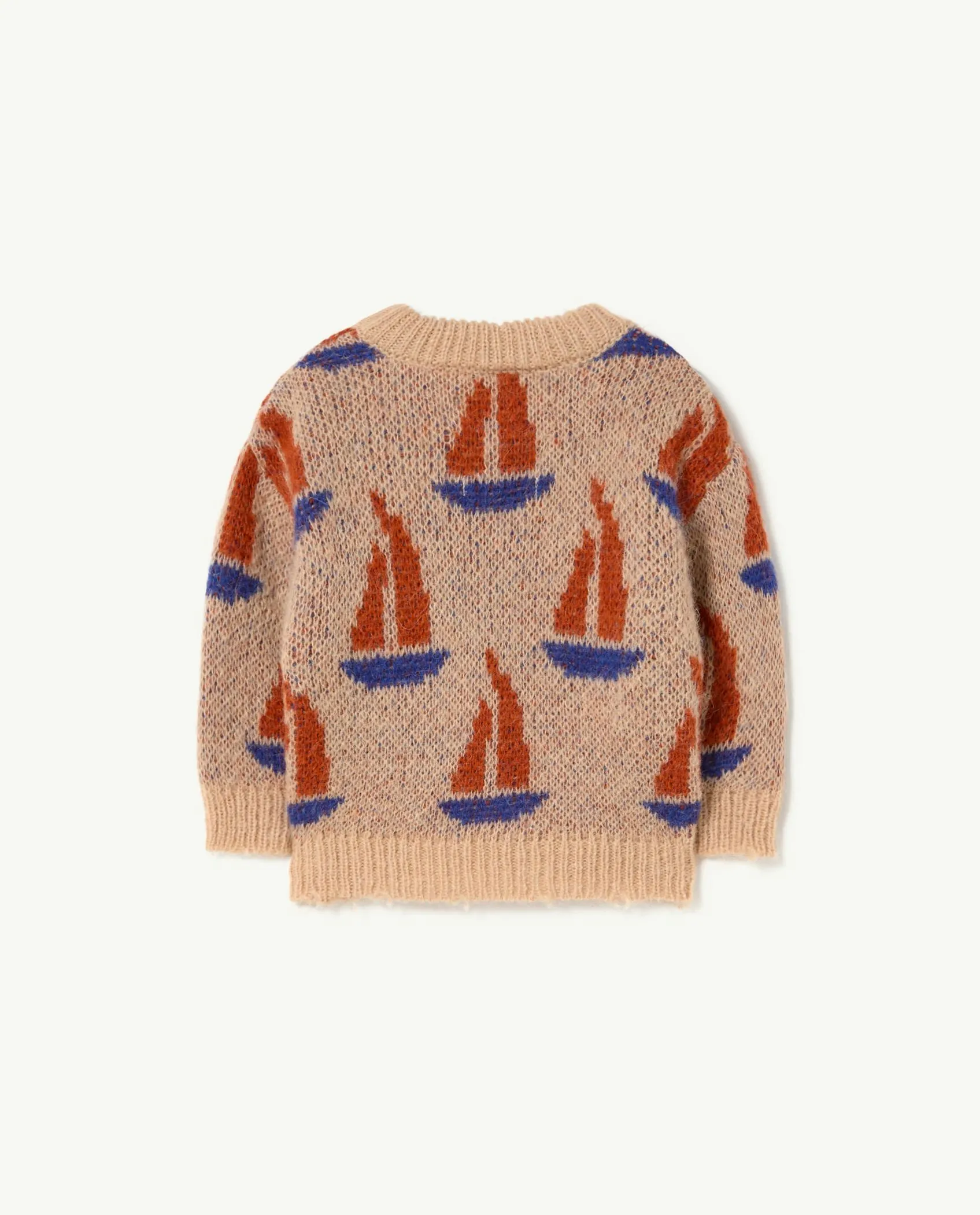 Beige Bull Baby Sweater
