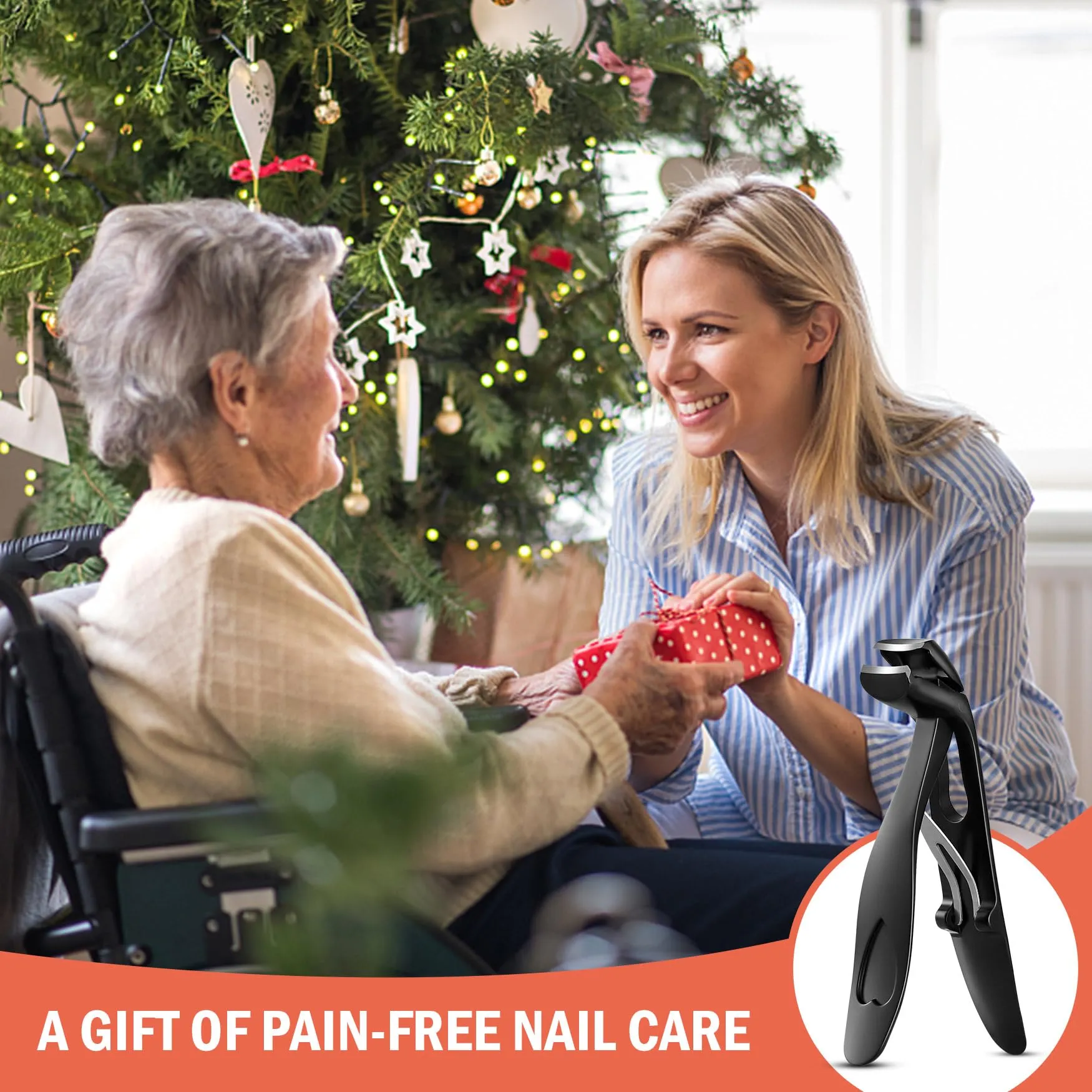 BEZOX Fingernail Clippers and Toenail Clipper for Seniors