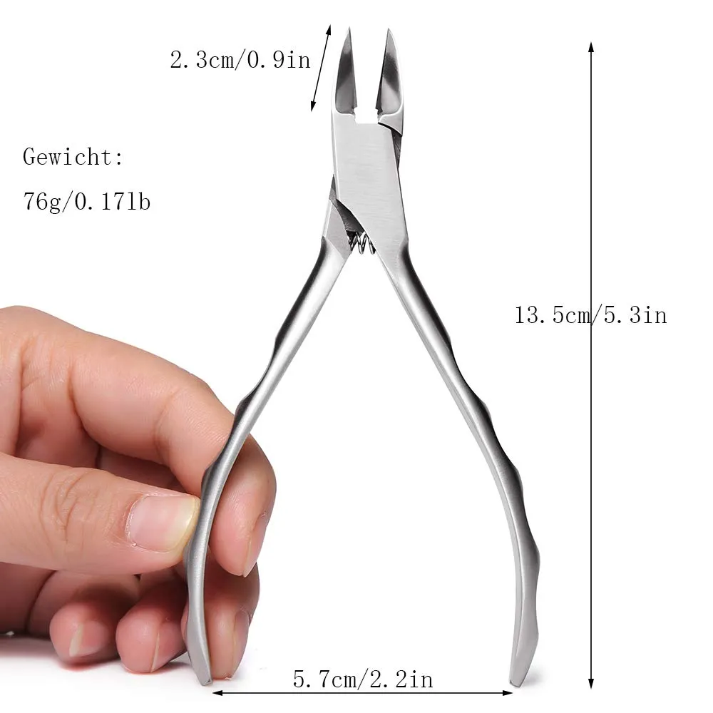 BEZOX Toenail Clippers, Ergonomic handle, High-Grade Stainless Steel of Whole body, Professionally Paronychia, Thick Nails, Ingrown Nails
