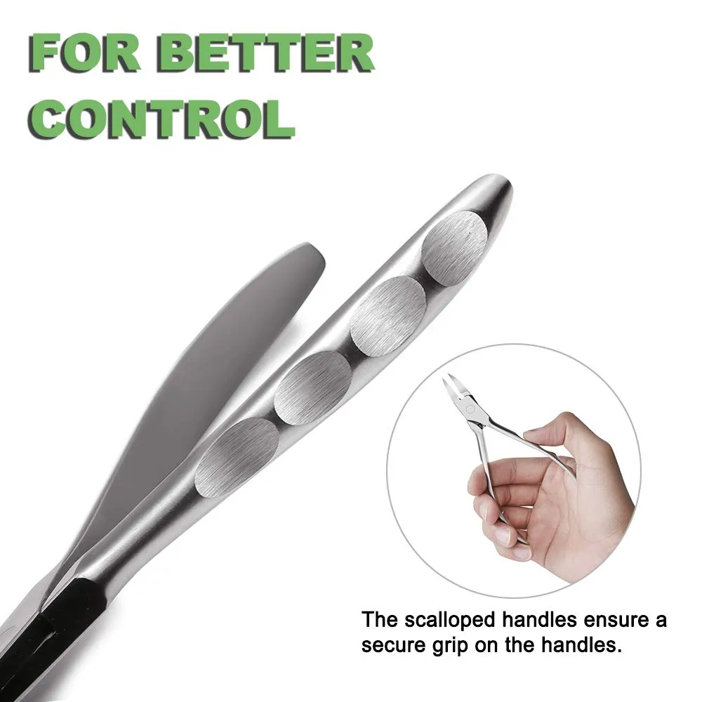 BEZOX Toenail Clippers, Ergonomic handle, High-Grade Stainless Steel of Whole body, Professionally Paronychia, Thick Nails, Ingrown Nails