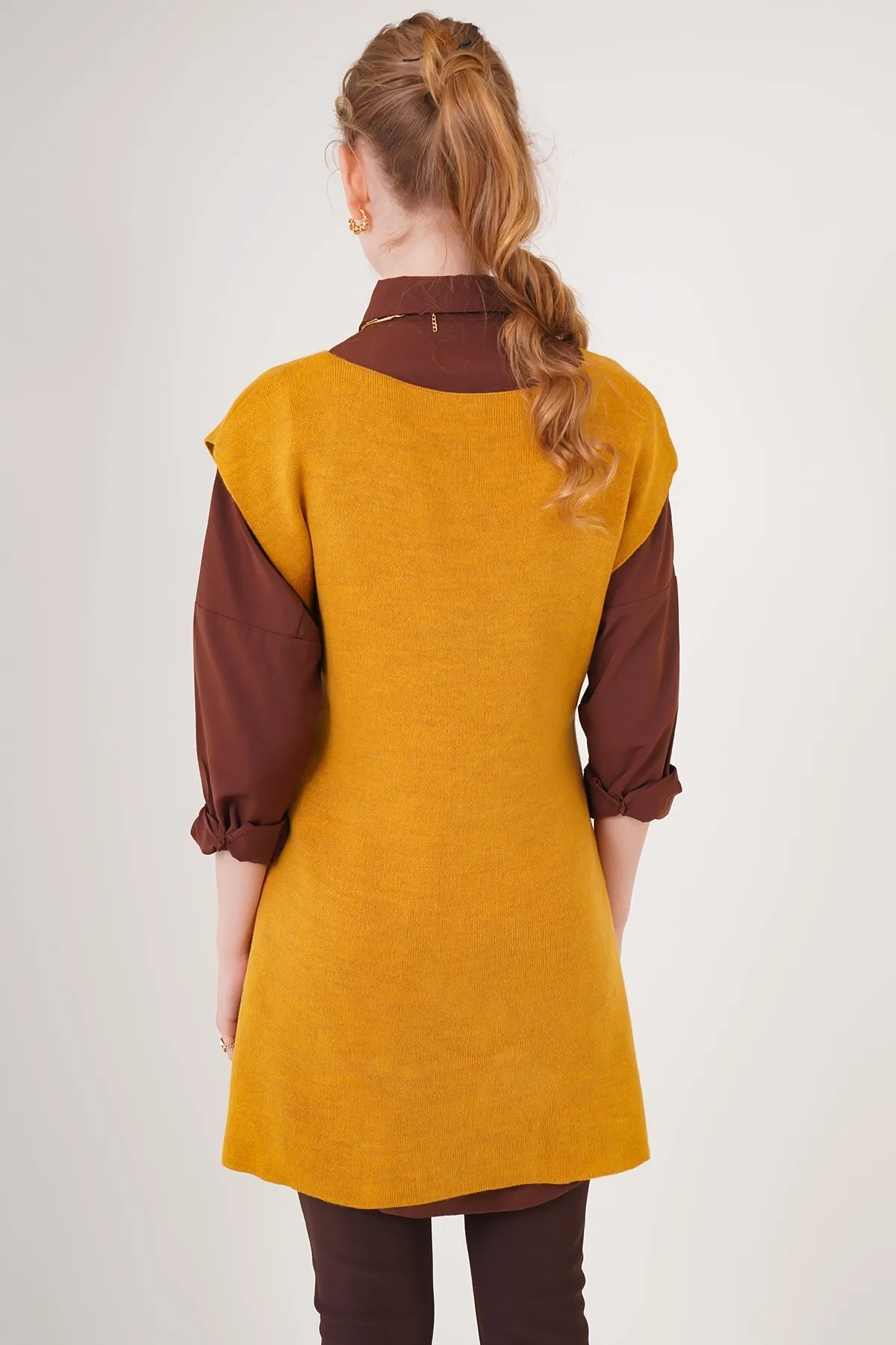 BGD Women Striped Knit Sweater - Mustard - Avondale