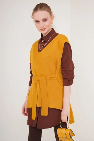 BGD Women Striped Knit Sweater - Mustard - Avondale
