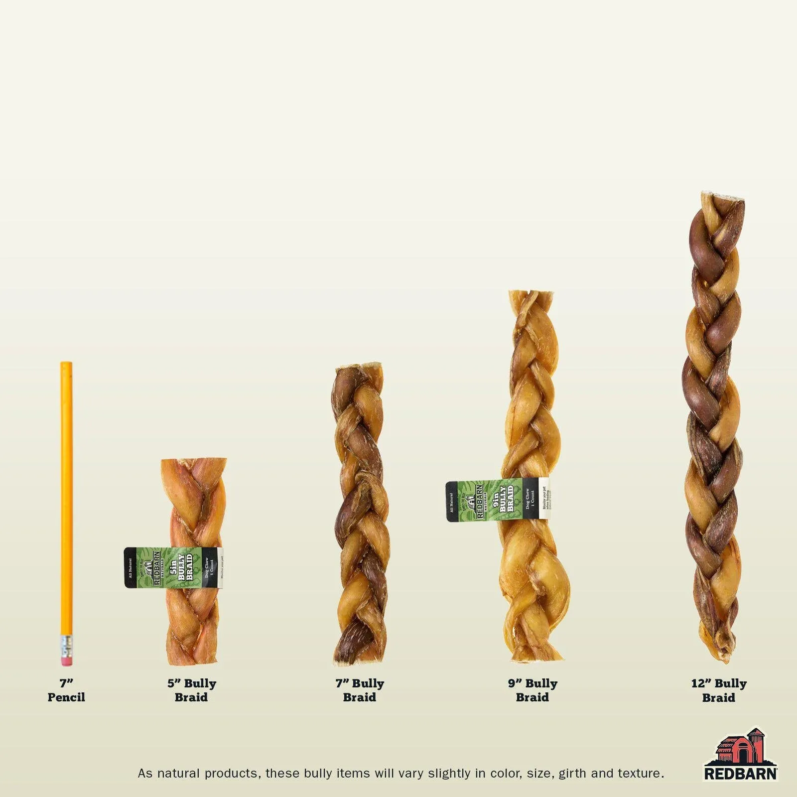 Braided Bully Stick Dog Chews - 7in - Single