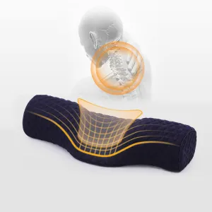Cervical neck memory foam pillow for stiff neck pain relief