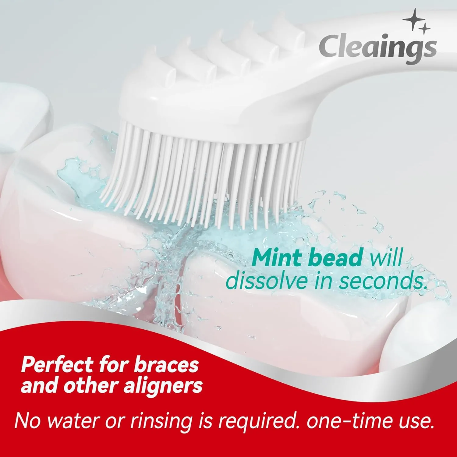 cleaings Mini Brushes-Disposable Toothbrushes with Toothpaste and Pick for Work or Travel, 24 Count (Mint FlavorPack of 1)