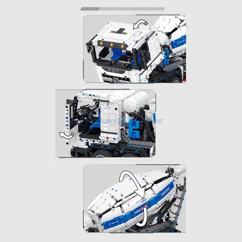 Concrete Mixer Truck 2432pcs