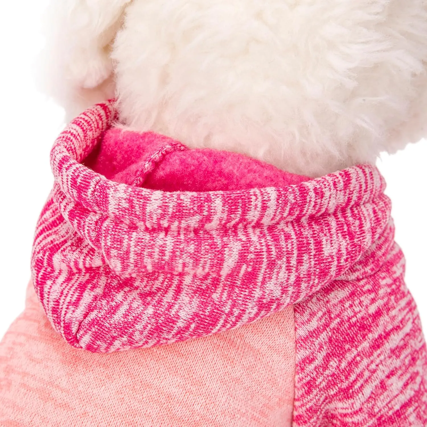 Dog Sweater, Dog Sweaters for Small Dogs, 2, 3 Pack Warm Soft Pet Clothes for Puppy, Medium Large Cat, Dogs Girl or Boy, Dog Shirt for Winter Christmas (Hoodie Pink,Purple Pink,Rose, Small)