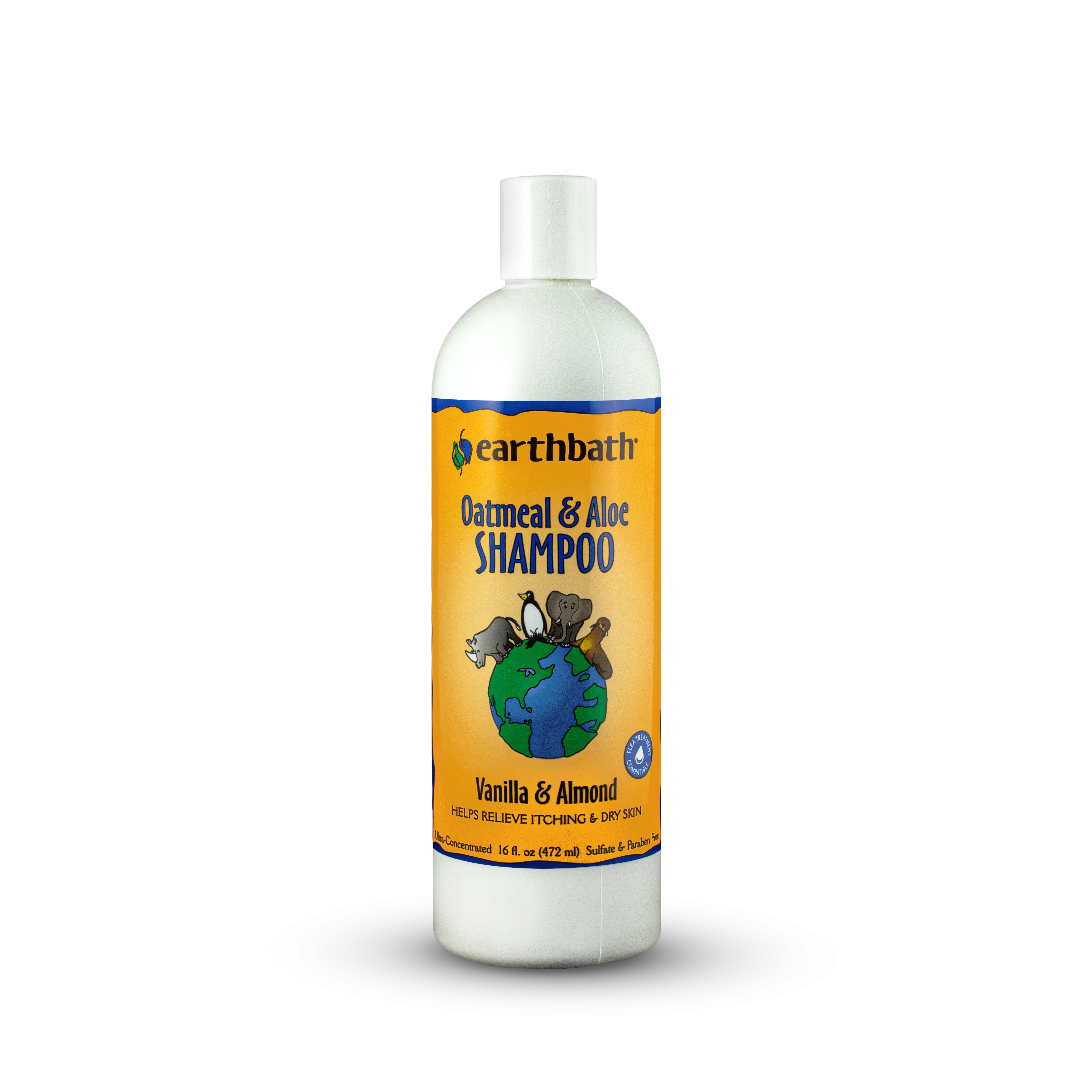 Earthbath Oatmeal & Aloe Vanilla & Almond Shampoo 16 oz