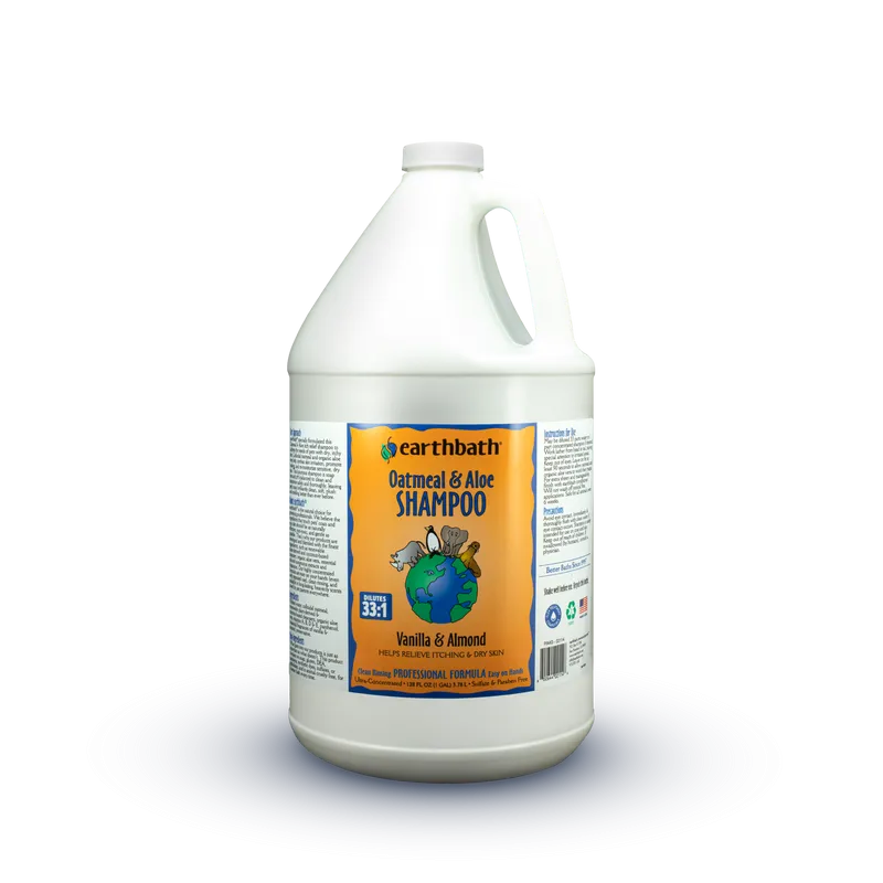 Earthbath Vanilla & Almond Oatmeal & Aloe Shampoo for Dogs and Cats