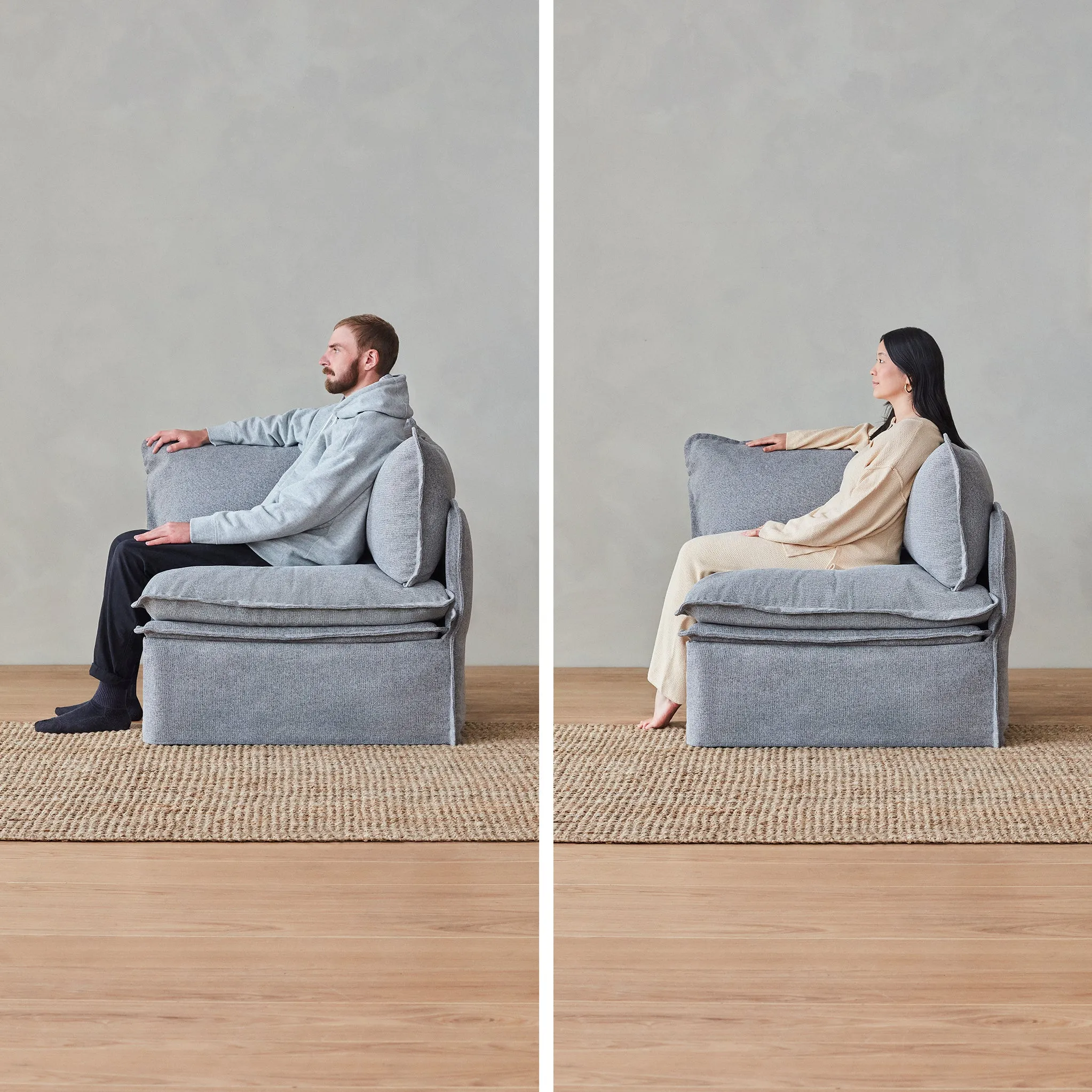 Elevate Comfort Layer for Armchair   Ottoman in Sakura