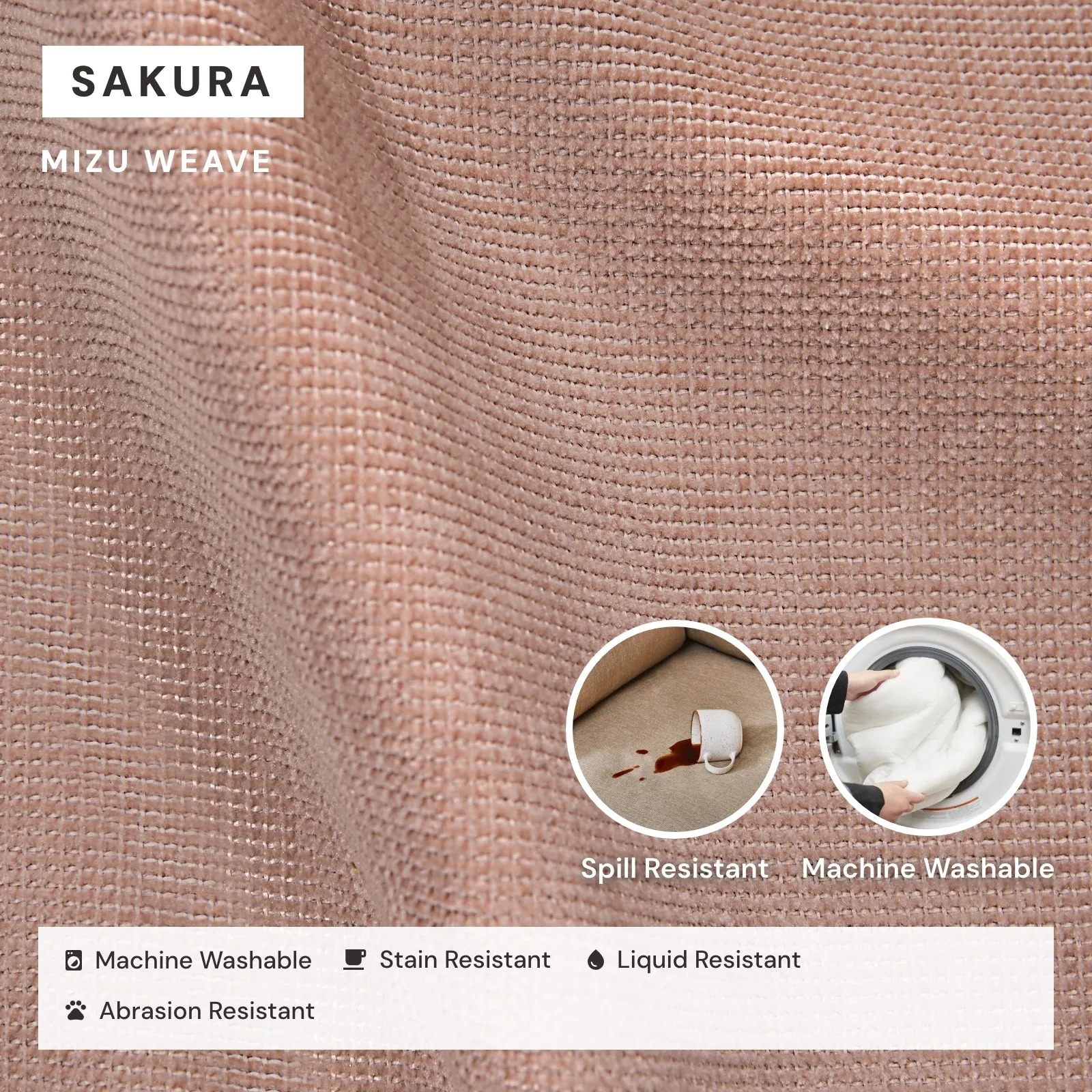 Elevate Comfort Layer for Armchair   Ottoman in Sakura