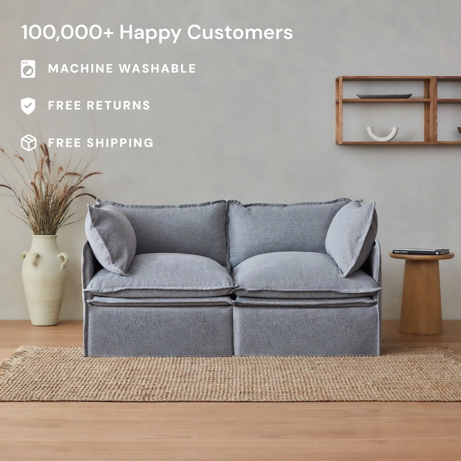 Elevate Comfort Layer for Armchair   Ottoman in Sakura