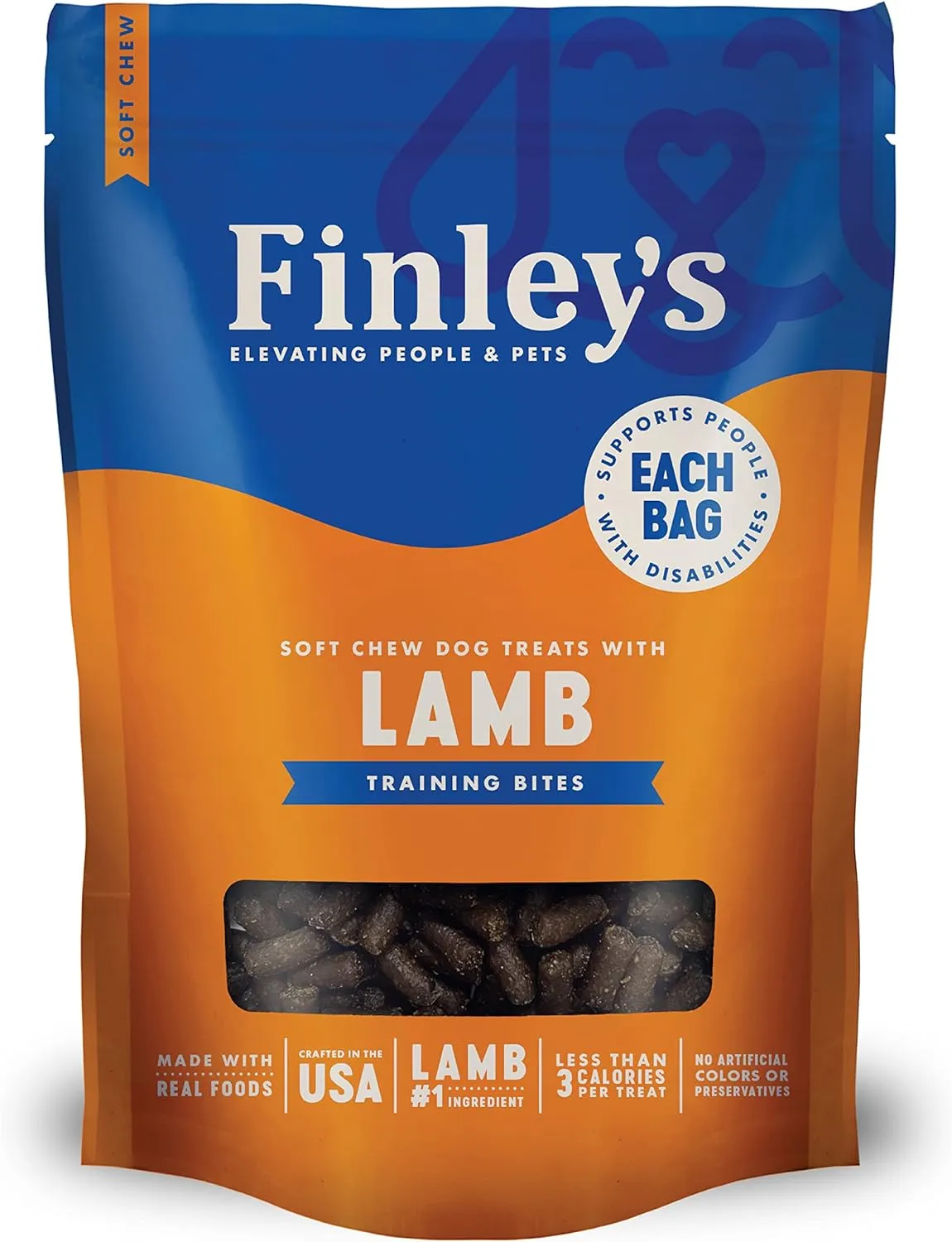 Finley's Lamb Training Bites, Low Calorie, All Natural Soft Chew Dog Treats, 10 Ounce (Pack of 1)