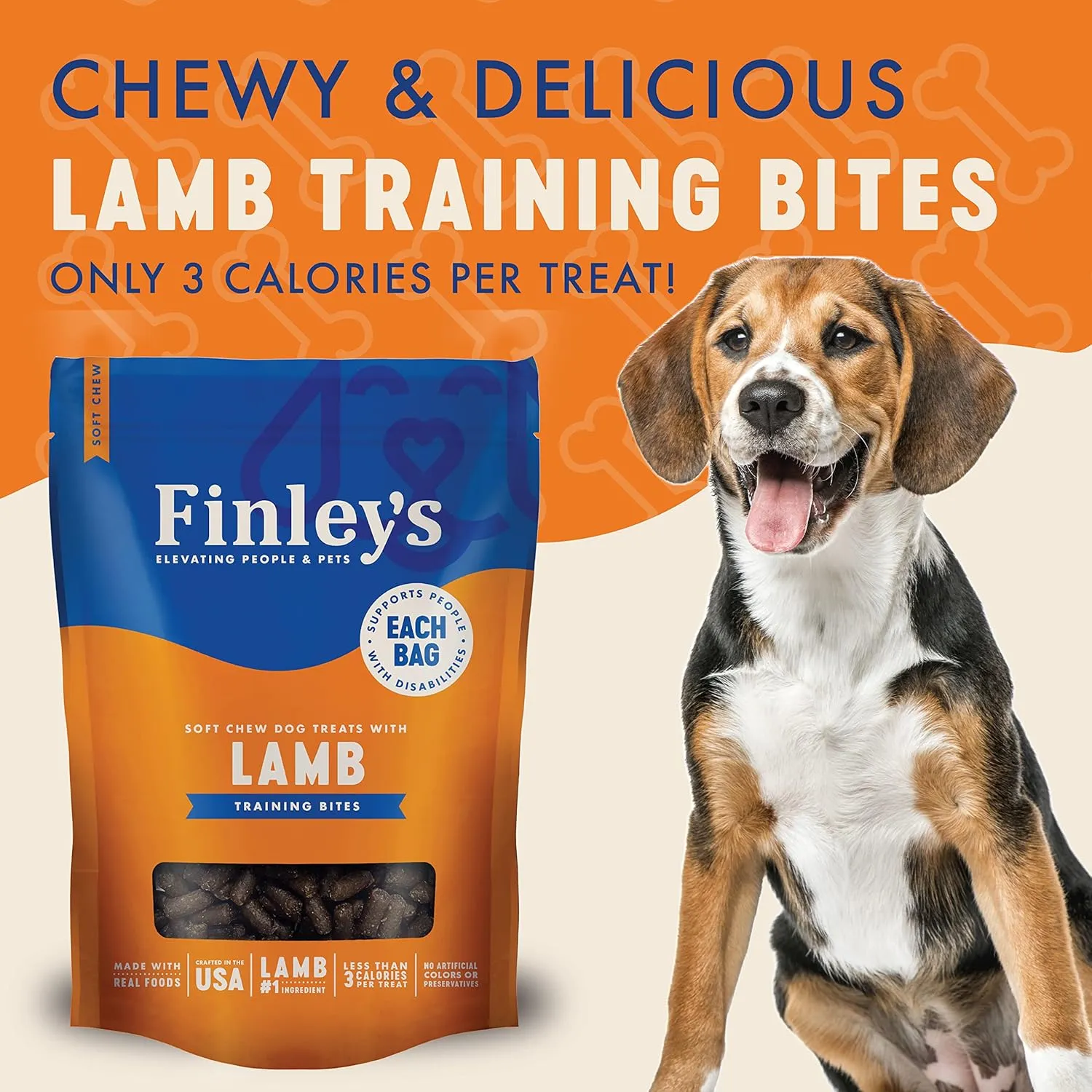 Finley's Lamb Training Bites, Low Calorie, All Natural Soft Chew Dog Treats, 10 Ounce (Pack of 1)