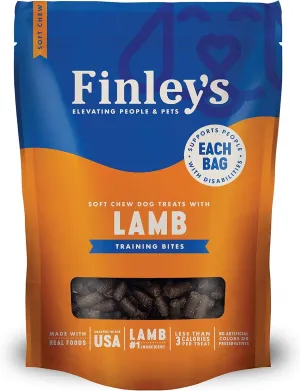 Finley's Lamb Training Bites, Low Calorie, All Natural Soft Chew Dog Treats, 10 Ounce (Pack of 1)