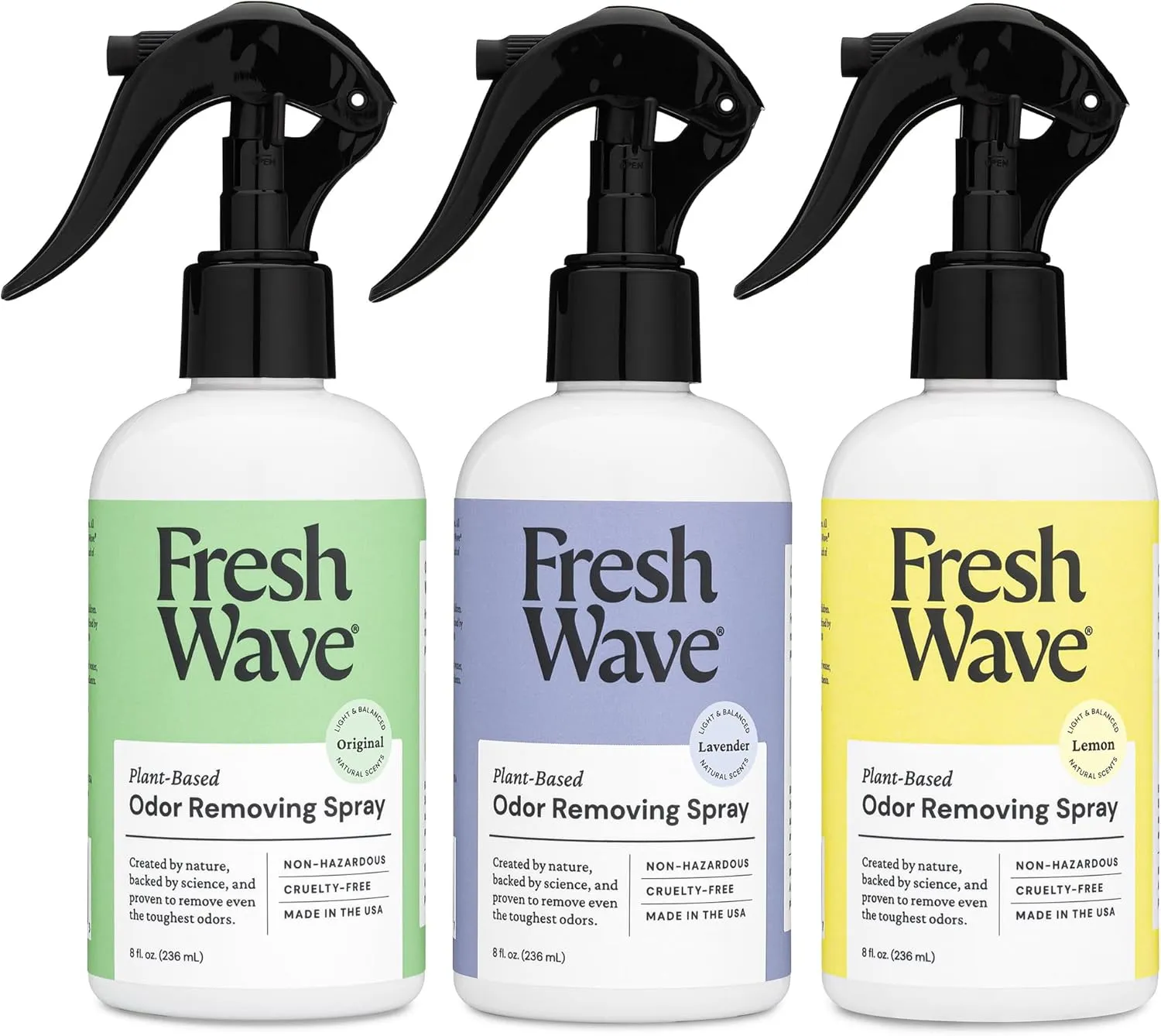 Fresh Wave Odor Removing Sprays Bundle: (3) 8 fl. oz. Sprays - Lavender, Lemon, Original