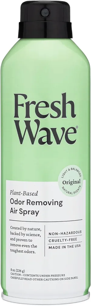 Fresh Wave Original Scent Odor Eliminator Air Spray, 8 oz. | Non-Aerosol, Fine Mist For Home, Furniture, Fabrics & Trash | Safer Odor Relief