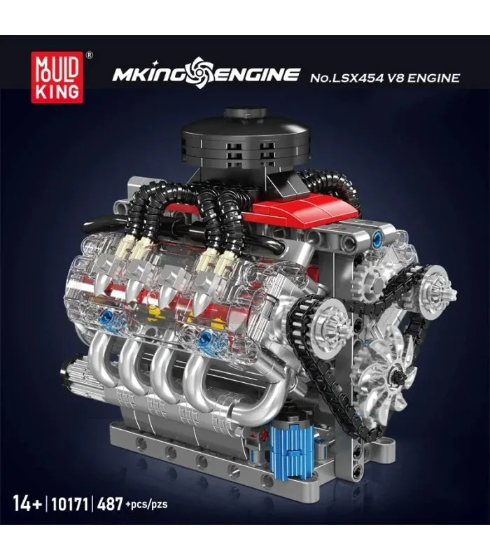 Functional LSX454 V8 Engine 487pcs