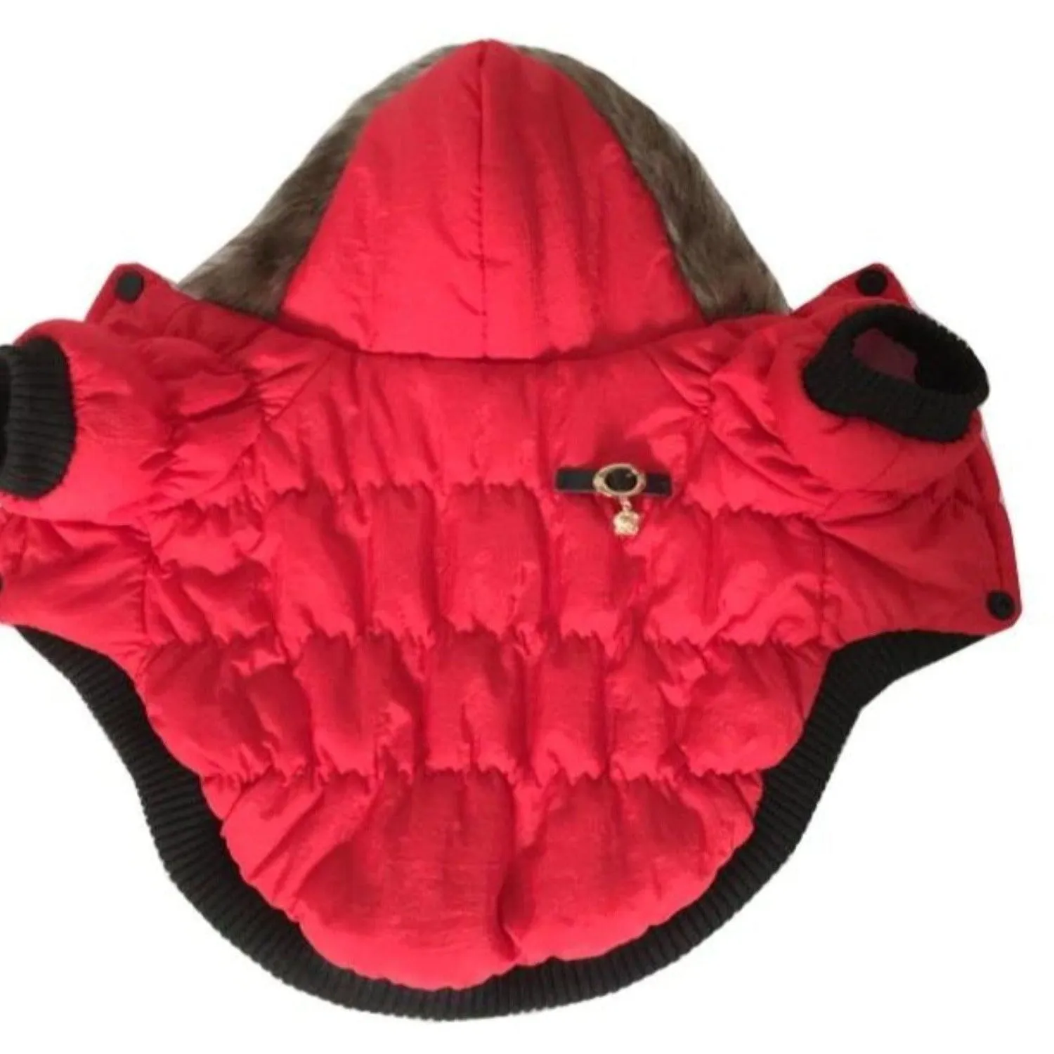 Fur Hoodie Dog Coat