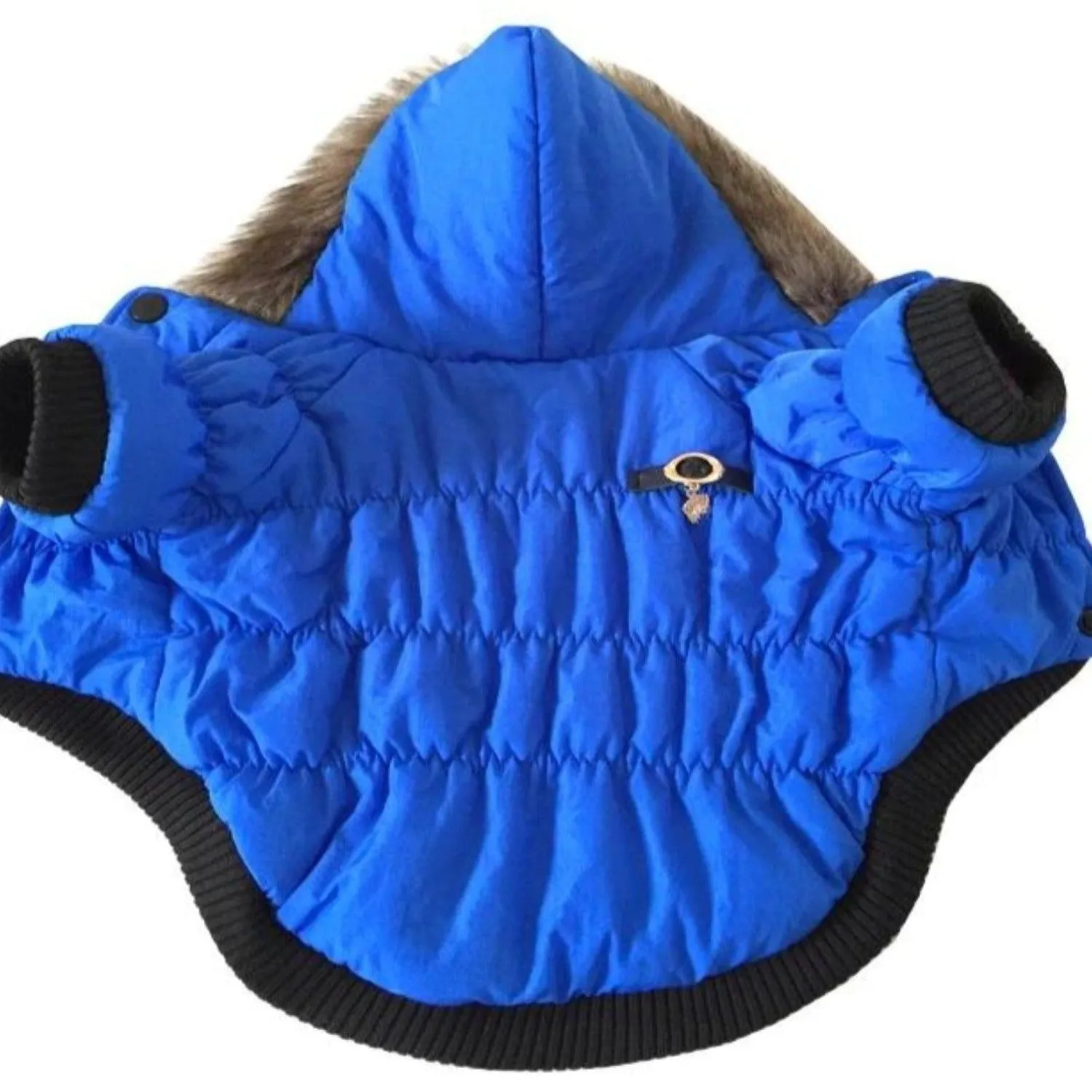 Fur Hoodie Dog Coat