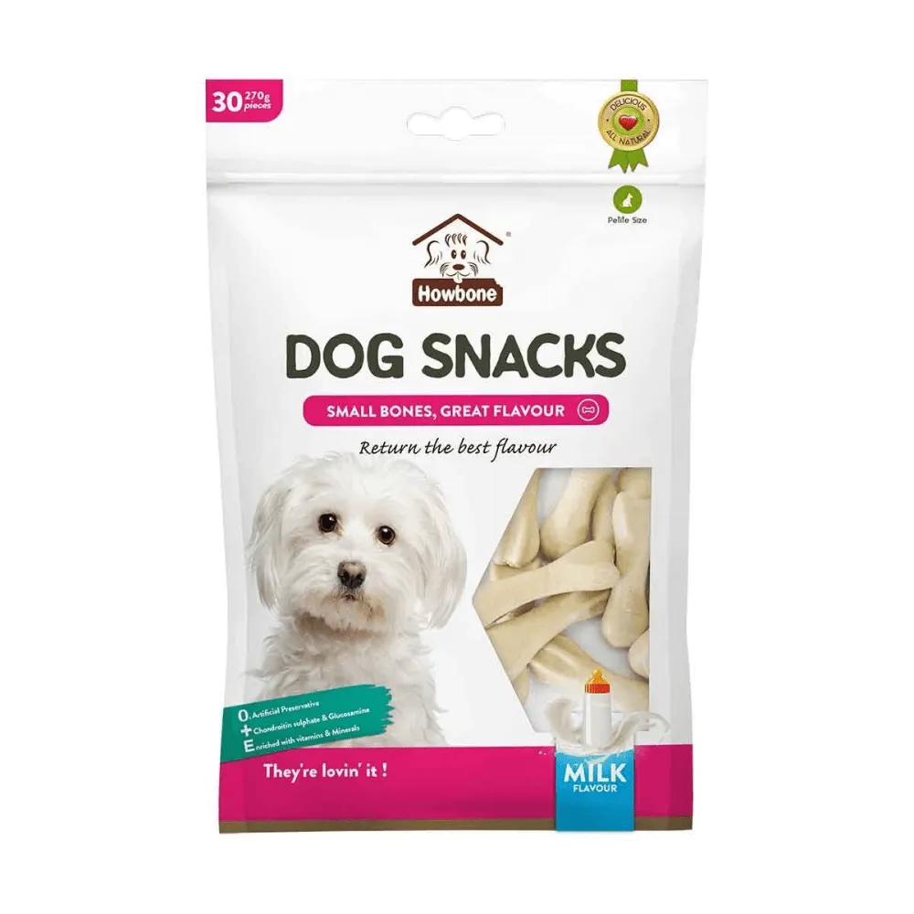 Gnawlers How Bone Milk Flavoured Dog Treats (Limited Shelf Life)