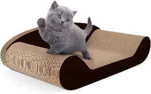 HALOVIE Large Size Cat Scratcher Bed, 20 Inch Cat Scratch Pad Cardboard Sofa Kitten Scratching Board Lounge Couch for Indoor Cats