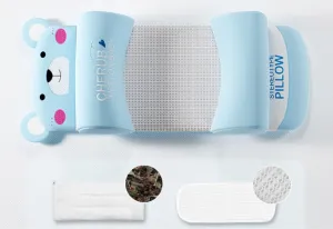 HEAD SHAPING PILLOW FOR A CHILD, BLUE