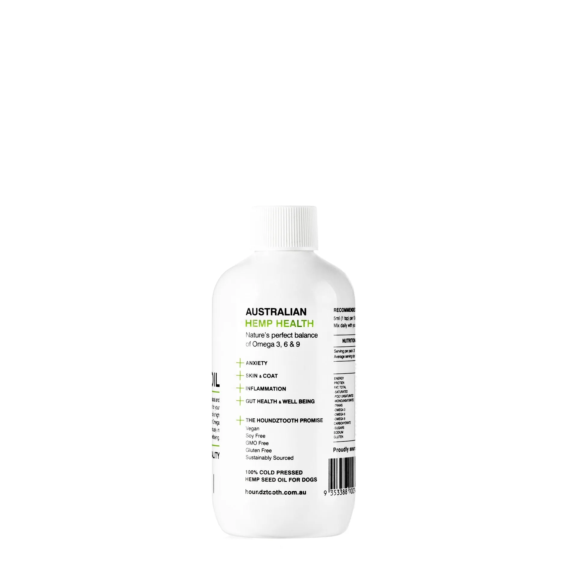 Houndztooth Hemp Seed Oil Health Supplement 250ml^^^