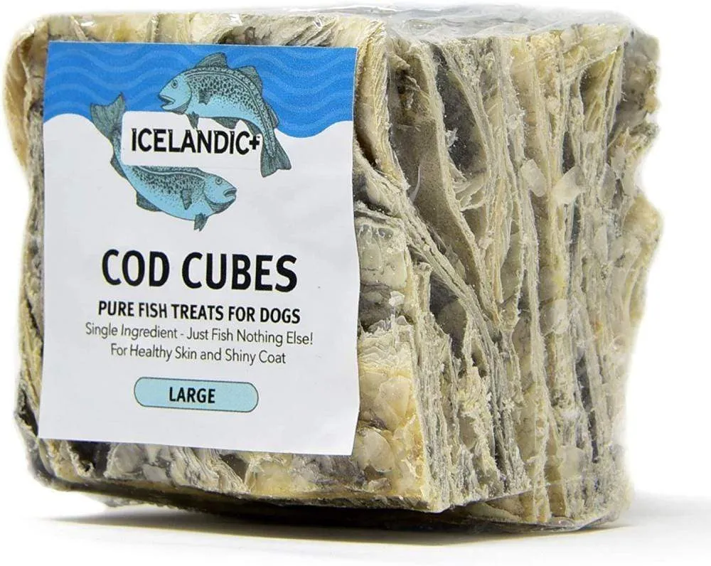 Icelandic  Cod Skin Large Cube Dog Treat