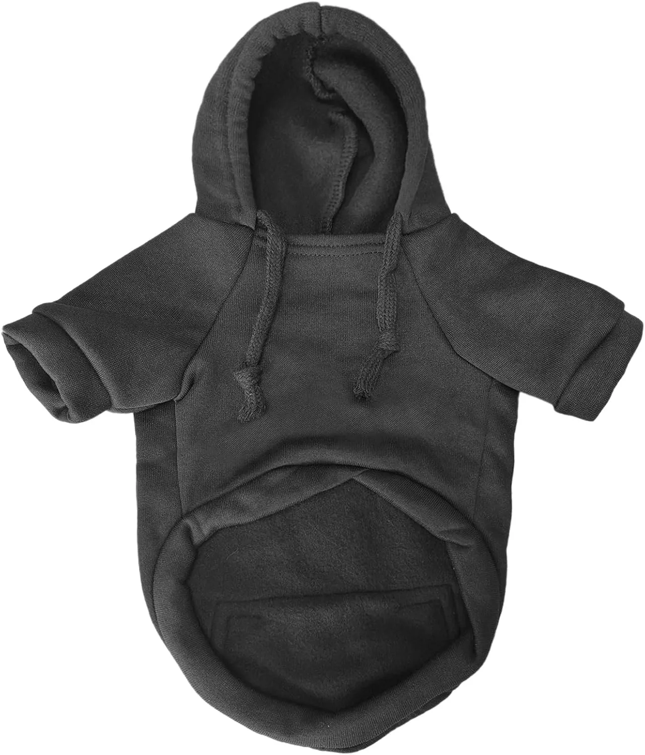 Jecikelon Pet Dog Cold Weather Coat with Pocket Winter Dog Hoodie Warm Puppy Clothes for Small Dogs Chihuahua Clothing (Small, Y02-Black)