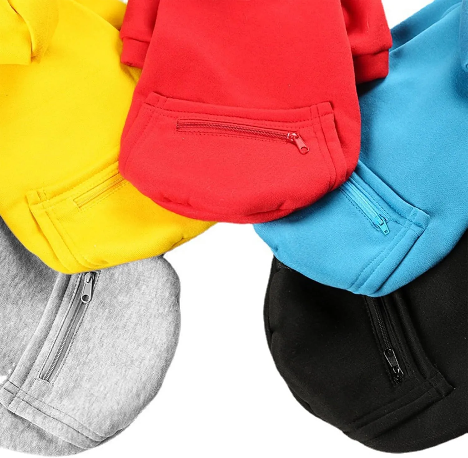 Jecikelon Pet Dog Cold Weather Coat with Pocket Winter Dog Hoodie Warm Puppy Clothes for Small Dogs Chihuahua Clothing (Small, Y02-Black)