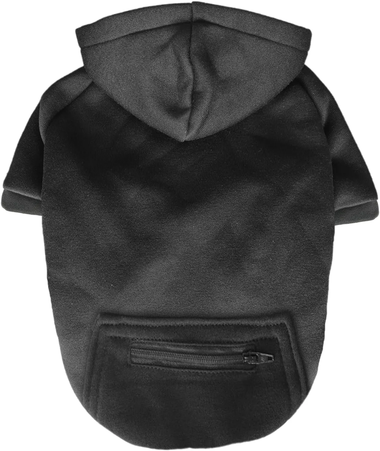 Jecikelon Pet Dog Cold Weather Coat with Pocket Winter Dog Hoodie Warm Puppy Clothes for Small Dogs Chihuahua Clothing (Small, Y02-Black)